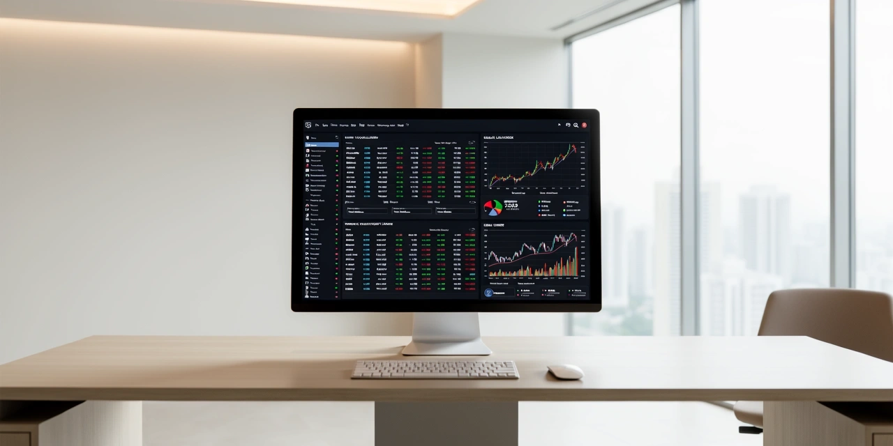 Persekitaran kerja profesional analisis kewangan